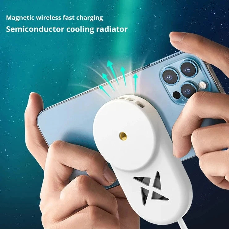 Bonola Ultra-Thin MagSafe Cooling Fan with Wireless Charger