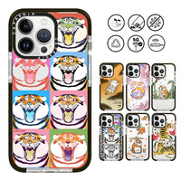 Cute Cartoon Chubby Tiger Soft TPU Shockproof Case for iPhone 16 Series