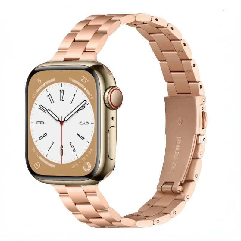 Elegant Slim Women's Stainless Steel Bracelet for Apple Watch