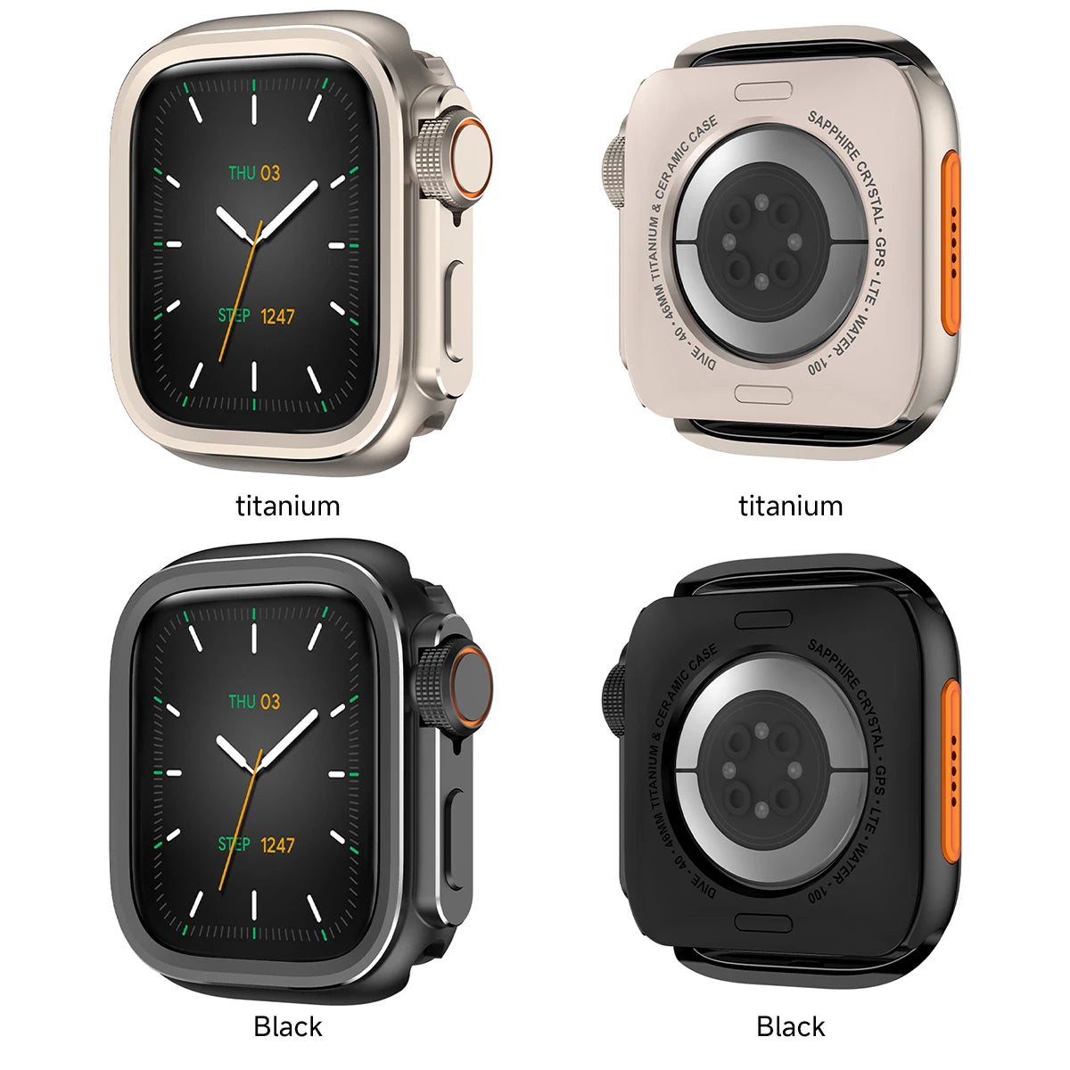 Aluminum Alloy Protective Case for Apple Watch 10 (46mm)