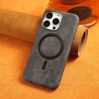 Luxury Leather MagSafe Case for iPhone 15 Series