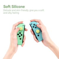 4-Pieces Green Silicone Thumb Grip Caps for Nintendo Switch