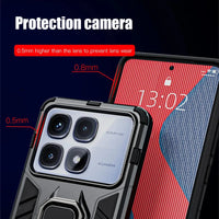 Shockproof Armor Case with Metal Ring Stand for Xiaomi 14T Series – Rugged Protection & Versatility