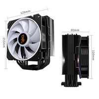 Aigo Air 6 Heat Pipe Radiator Quiet CPU Cooler Cooling Fan