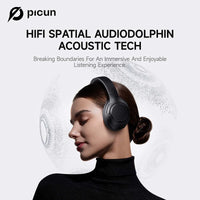 Picun F2 Bluetooth Headphones with ANC - Advanced Noise Cancelling & Comfort