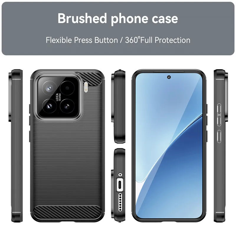 Protective Soft TPU Bumper Case for Xiaomi 15 Series