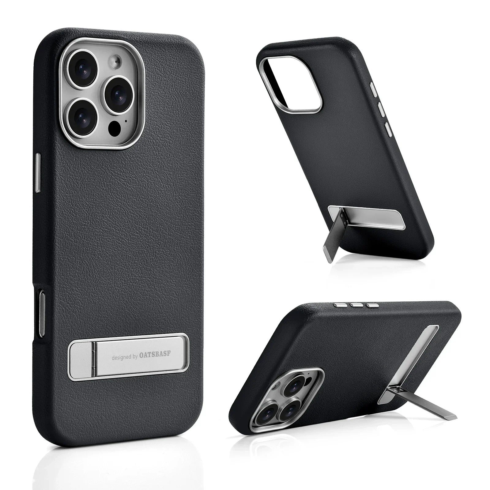 Shockproof Magsafe Case with Metal Kickstand for iPhone 16 Pro and iPhone 16 Pro Max