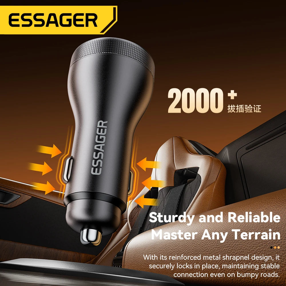 Essager 100W PD3.0 Dual Port Car Charger