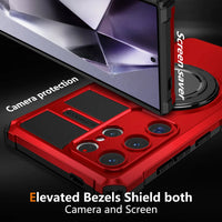 Shockproof Armor Case with Magnetic Ring Stand for Samsung Galaxy S24 Series