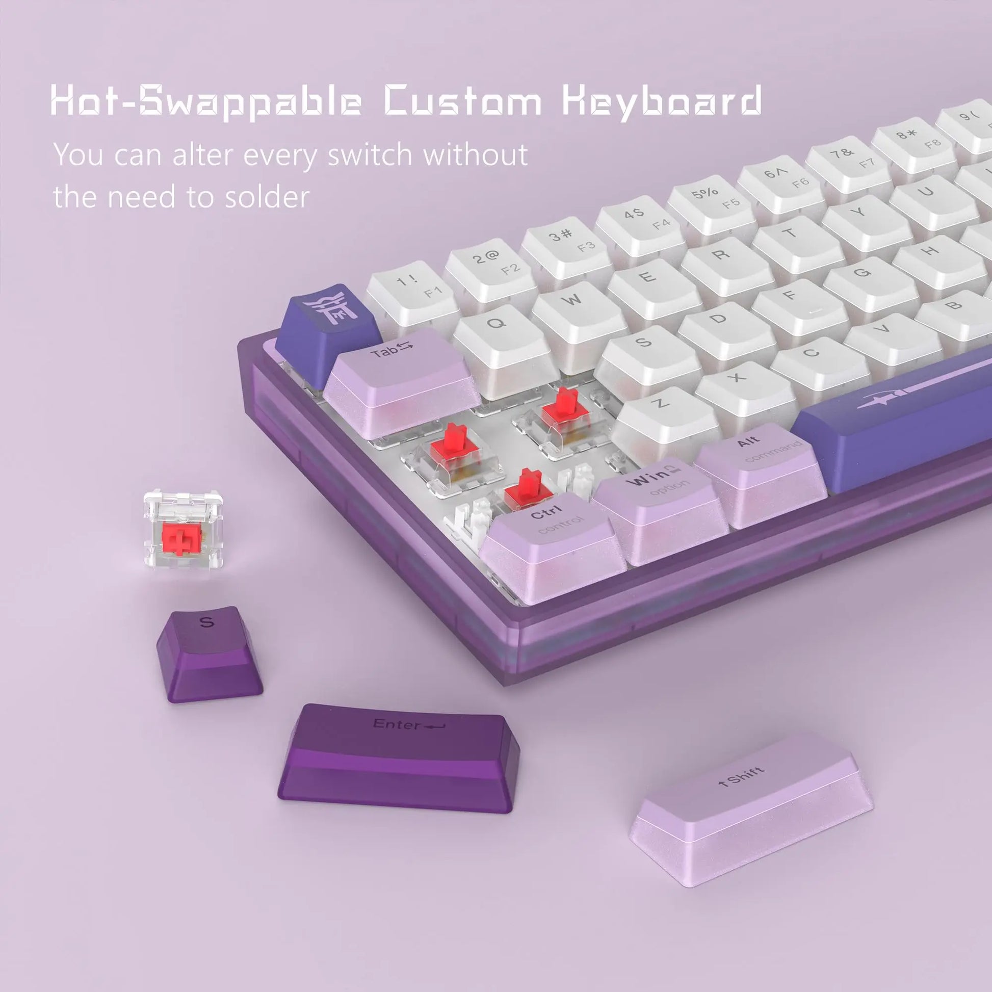 Womier WK61 61-Key Hot-Swappable Mechanical Keyboard