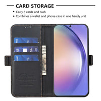 Magnetic Buckle Flip Leather Wallet Case for Samsung Galaxy S23 Series