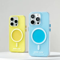 Candy Color Shockproof MagSafe Case for iPhone 15 Series