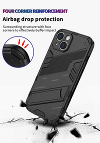 Armor Shockproof Stand Case for iPhone 15 Series