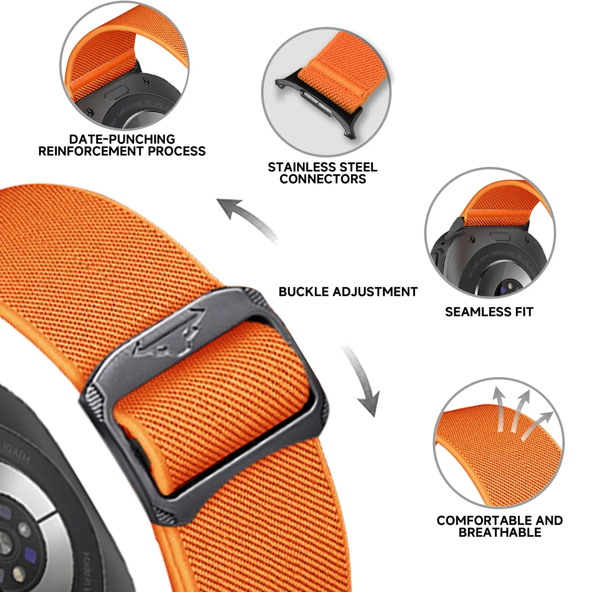 Elastic Nylon Sport Strap for Samsung Galaxy Watch Ultra