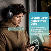 Picun NC60 Hybrid ANC Bluetooth 5.4 Over-Ear Headphones