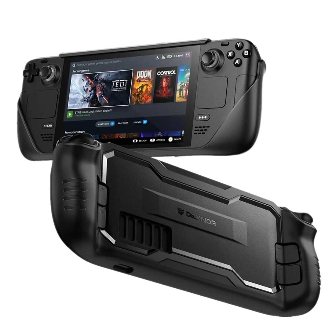 Rugged Slim Shock-Absorbing Protective Soft Case for Steam Deck