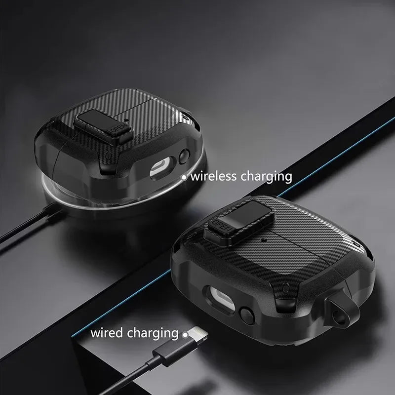 Locking Shockproof Case for Samsung Galaxy Buds 3 & Buds 3 Pro