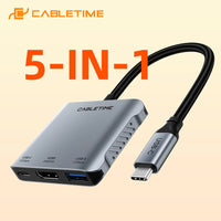 CABLETIME 5-in-1 USB C Hub