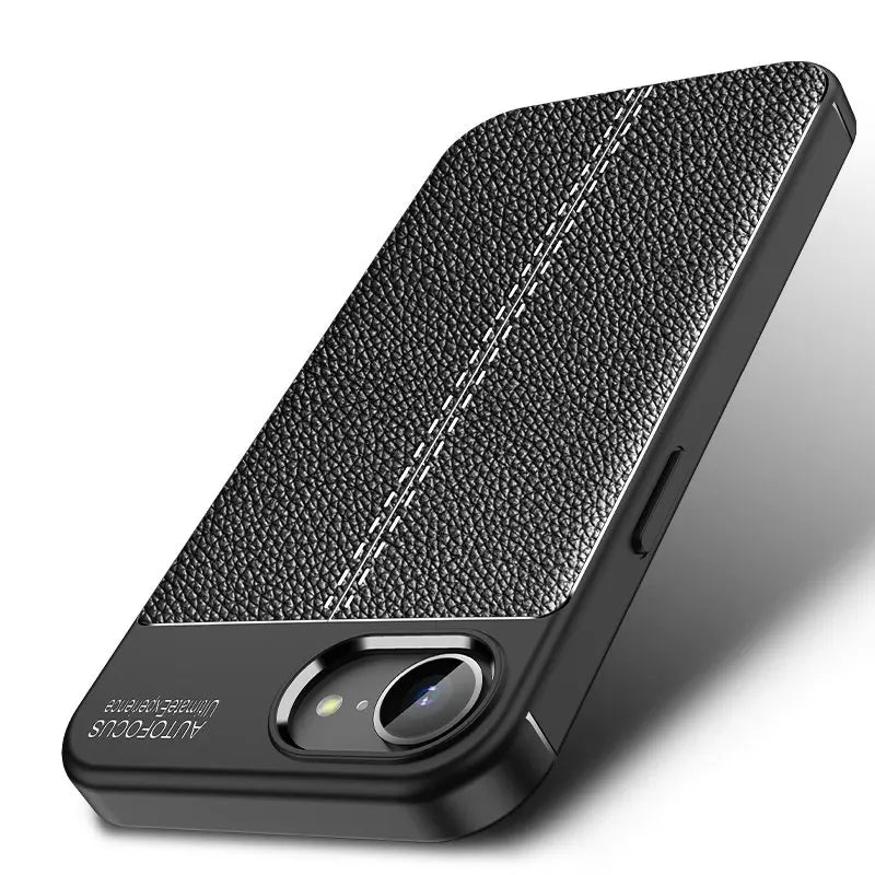 Leather Style Soft TPU Case for iPhone 16e