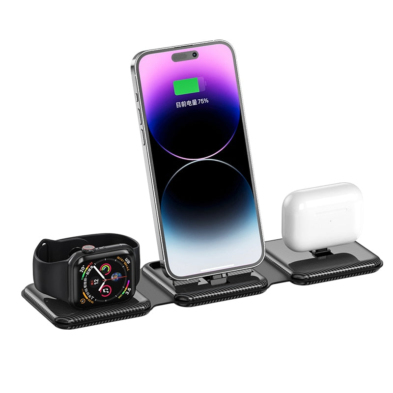 GOOJODOQ Magnetic 3-in-1 Wireless Charging Station