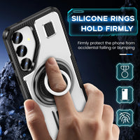 Ring Holder Shockproof Armor Case with Metal Bracket for Samsung Galaxy S24 Series