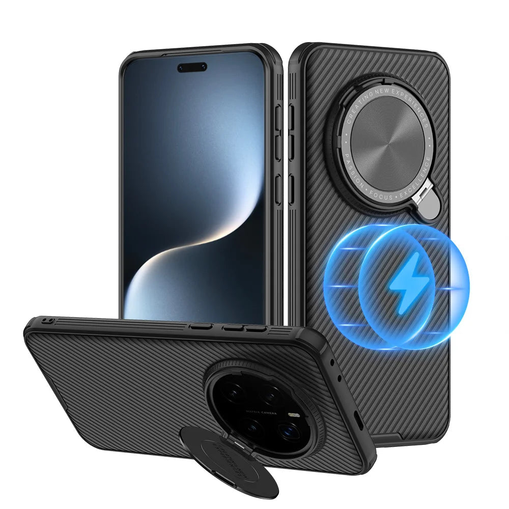 Premium Magnetic Case with Foldable Lens Protection for Honor Magic 7 Pro