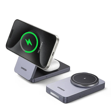 UGREEN Qi2 20W 2-in-1 Magnetic Wireless Charging Stand