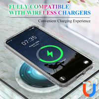 Magnetic Shockproof Transparent Soft TPU + Hard PC Wireless Charging Case for Samsung Galaxy S24 Series