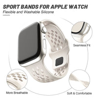 Sport Silicone Breathable Watch Strap for Apple Watch