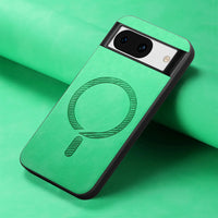 Magnetic Wireless Charging Slim Leather Case with Skin-Like Feel for Google Pixel 8 Series