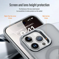 Matte MagSafe Case with Metal Lens Protection & Stand for iPhone 16 Series