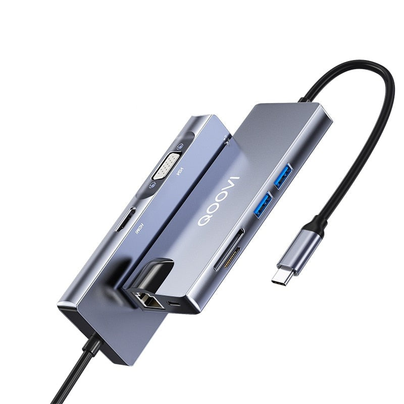 QOOVI 8-in-1 USB C Hub