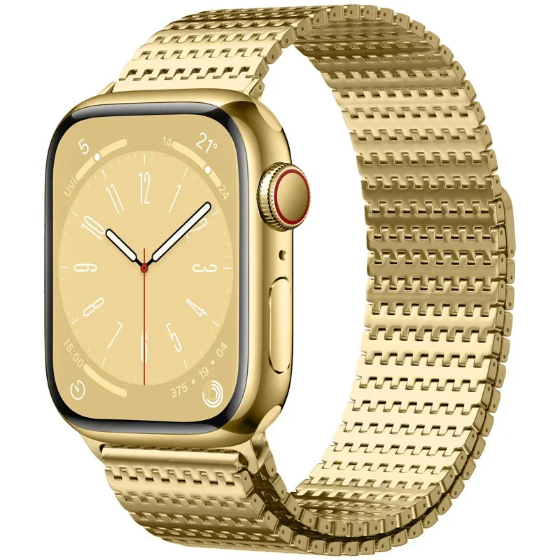 Milanese Stainless Steel Loop Strap for Apple Watch with Magnetic Clasp