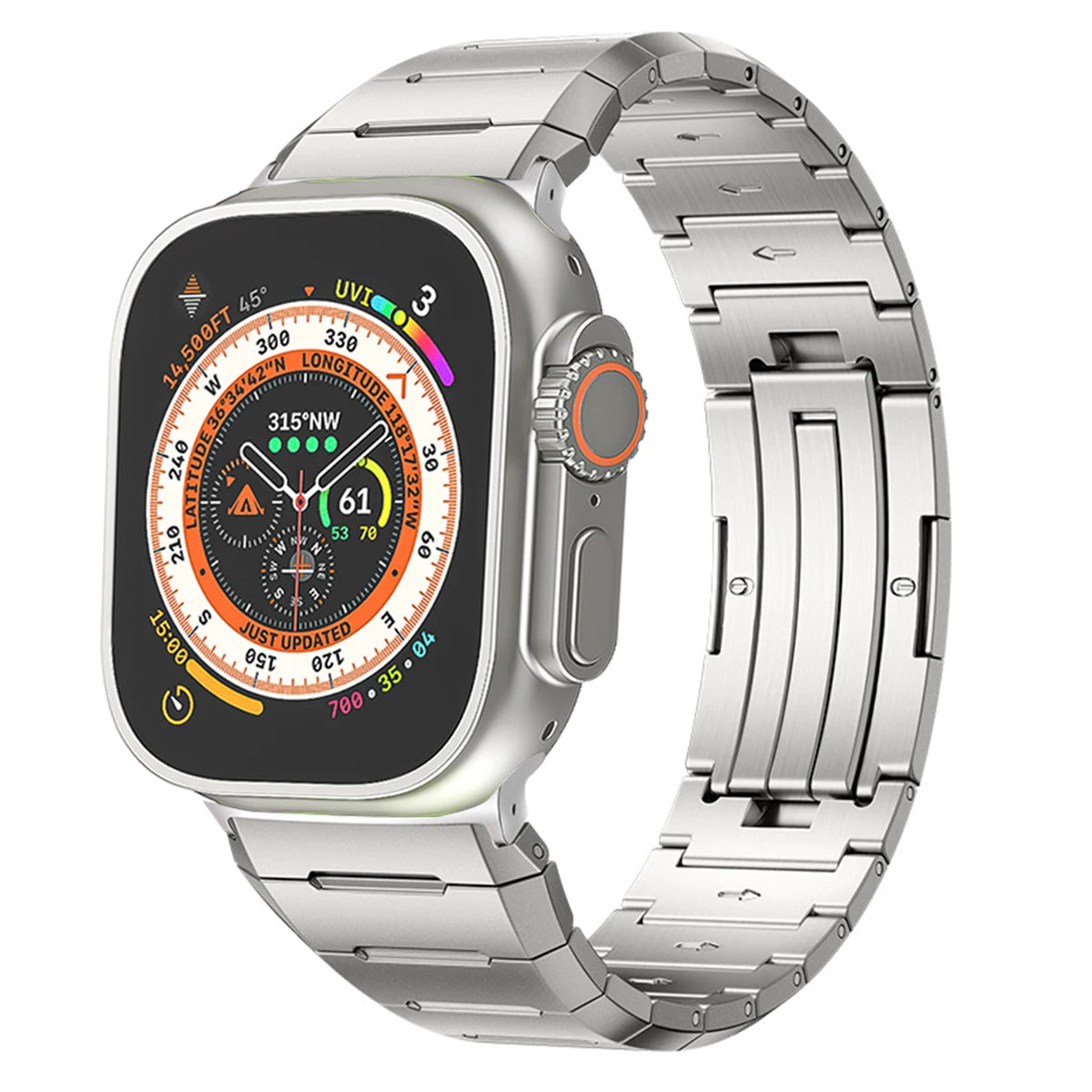 Luxury Stainless Steel Link Strap for Apple Watch