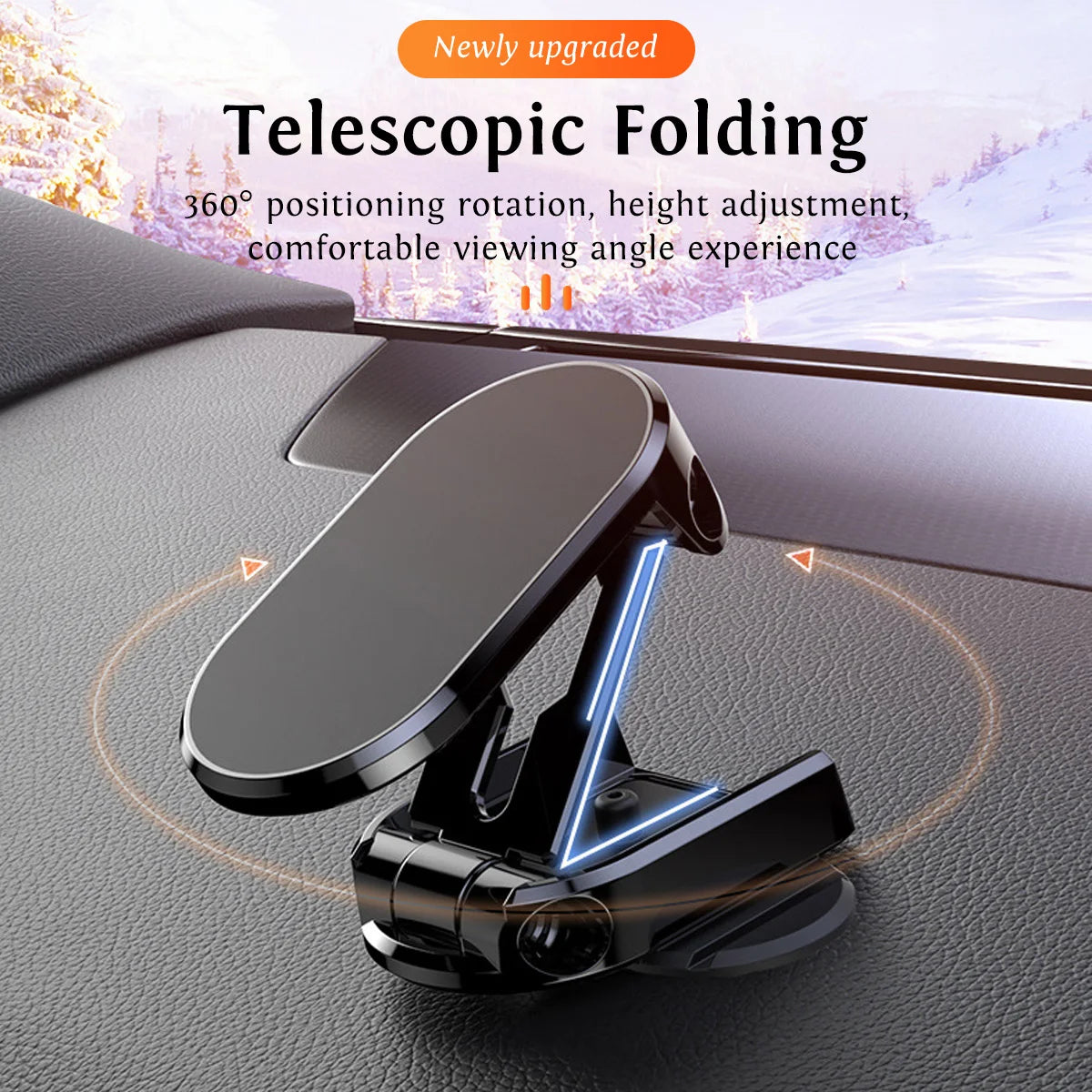 360° Rotating Magnetic Car Phone Holder