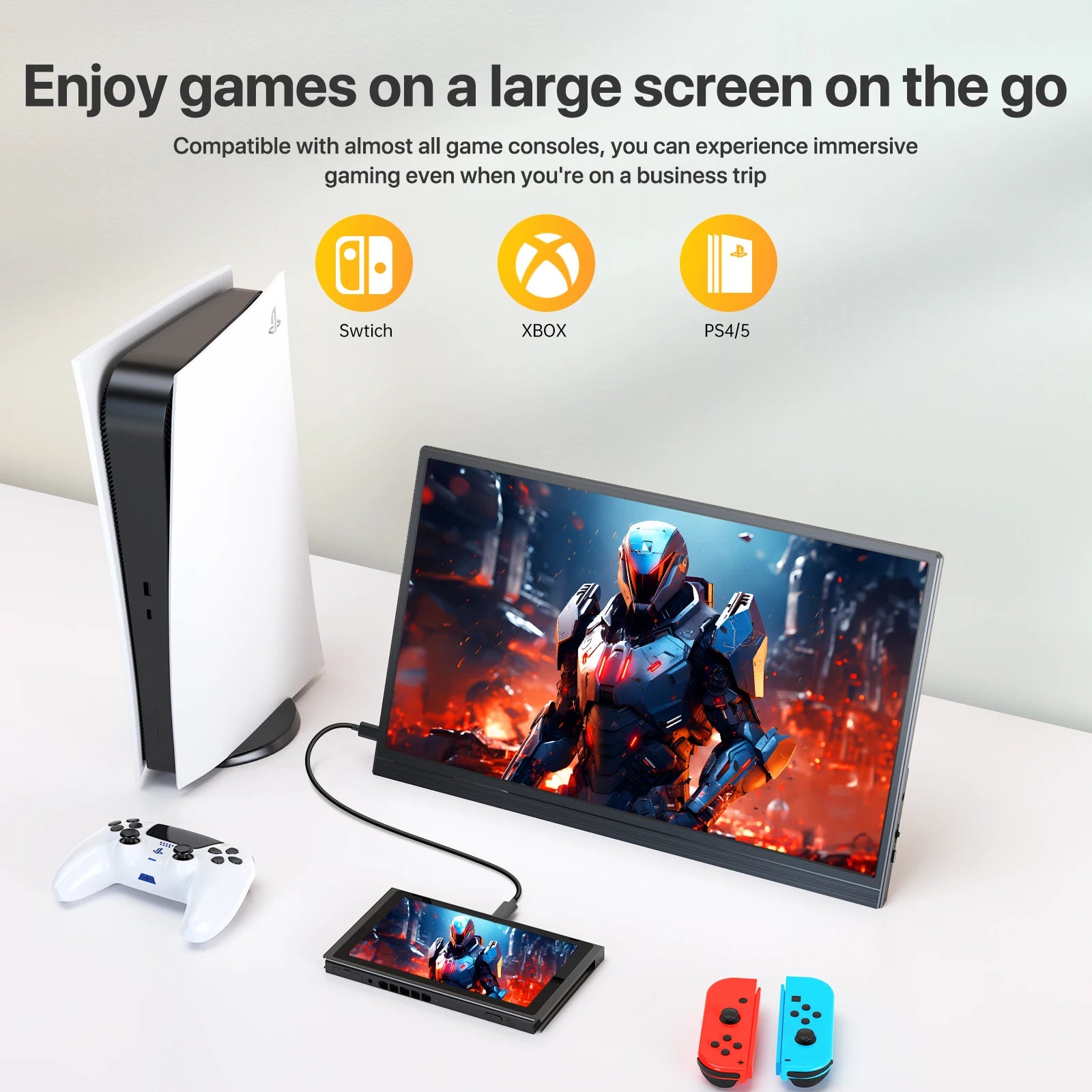 UPERFECT 15.6'' 1080P Ultra-Slim IPS Portable Monitor – Sleek & Stunning Display