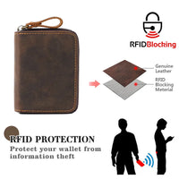 RFID Blocking Leather Airtag Card Bag