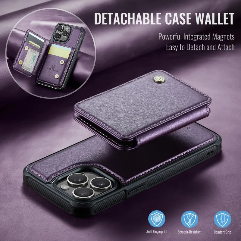 2-in-1 Detachable Wallet Magnetic Phone Case for iPhone 15 Series