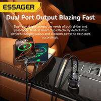 Essager 100W PD3.0 Dual Port Car Charger