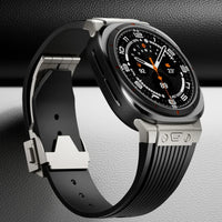 Metal No Gaps Curved End Silicone Strap for Samsung Galaxy Watch Ultra