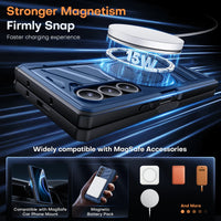 Strong Magnetic Case with Screen Protector for Samsung Galaxy Z Fold 6