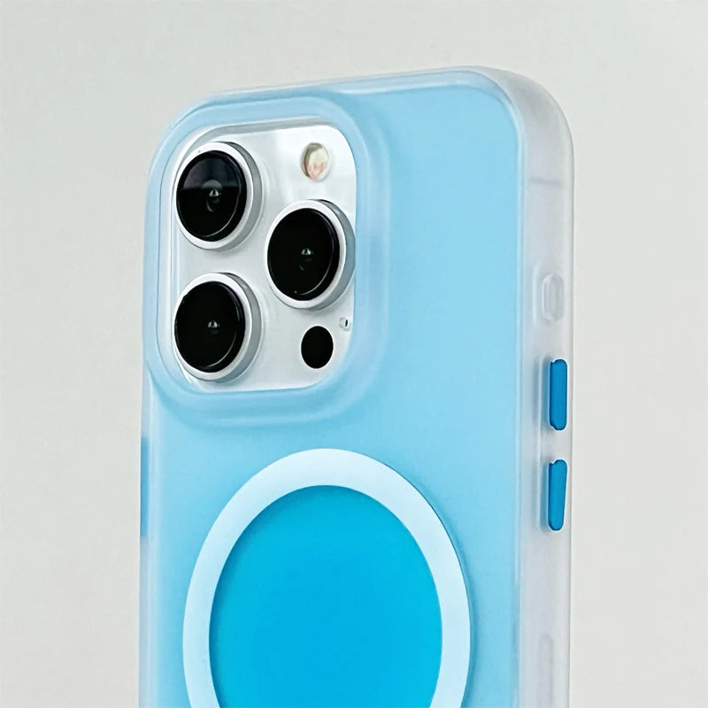 Candy Color Shockproof MagSafe Case for iPhone 15 Series