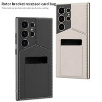 Shockproof Leather Wallet Phone Case with Card Holder for Samsung Galaxy S23 Ultra