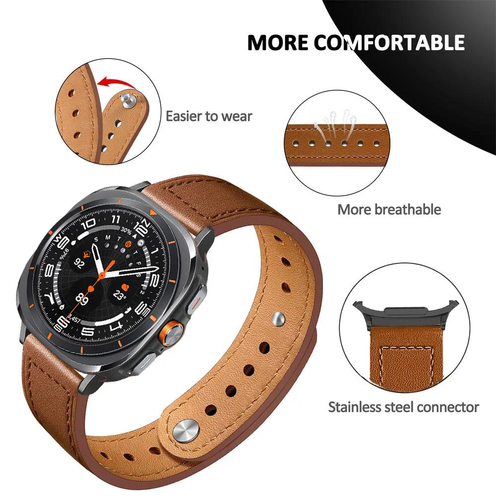 Leather Loop Strap for Samsung Galaxy Watch Ultra