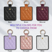 High-Quality PU Leather Shockproof Ring Holder Case for Samsung Galaxy Z Flip 5