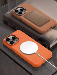 Premium Ultra-Thin PU Leather MagSafe Case for iPhone 15 Series