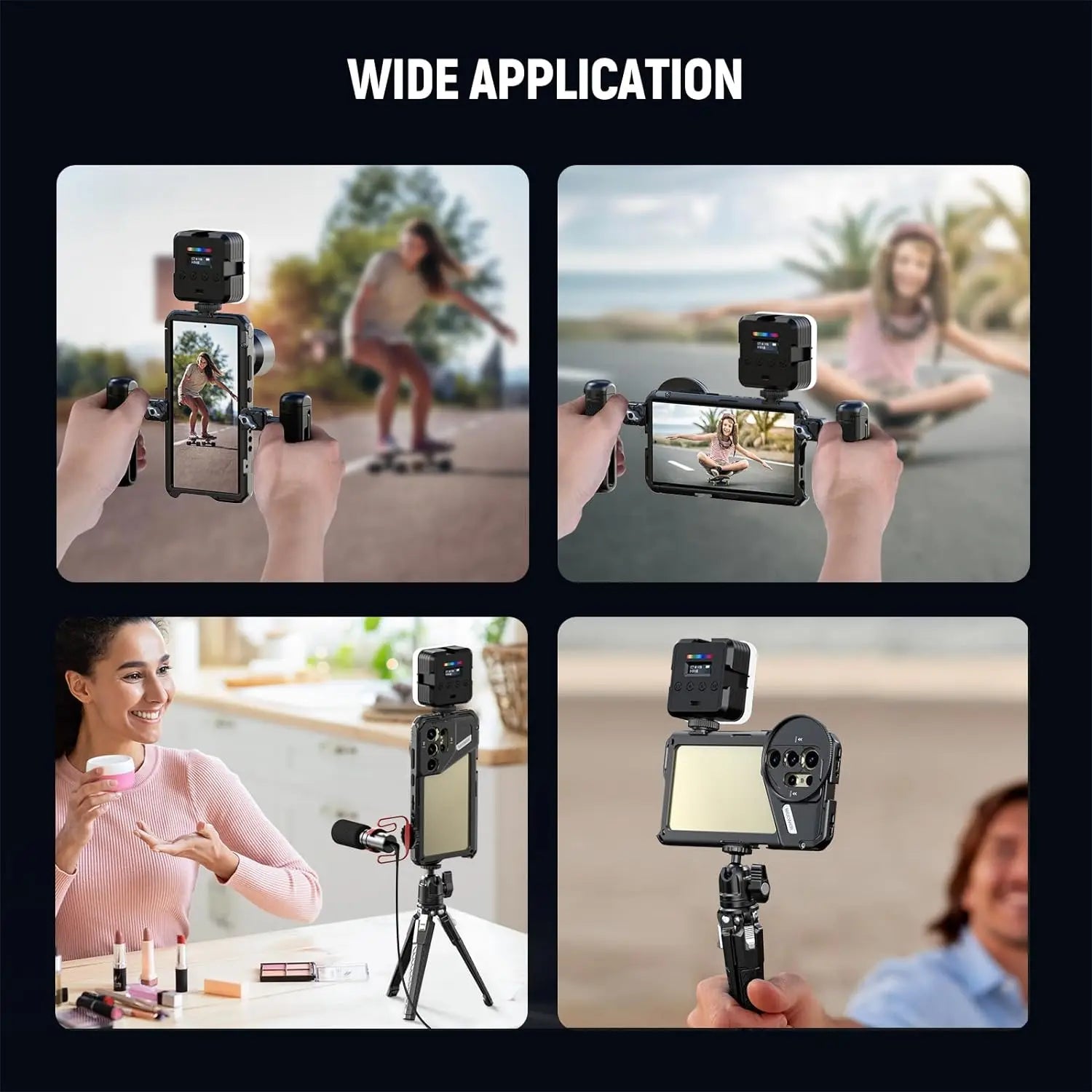 Neewer Smartphone Stabilizer Cage with 67mm Filter Adapter for Samsung Galaxy S24 Ultra