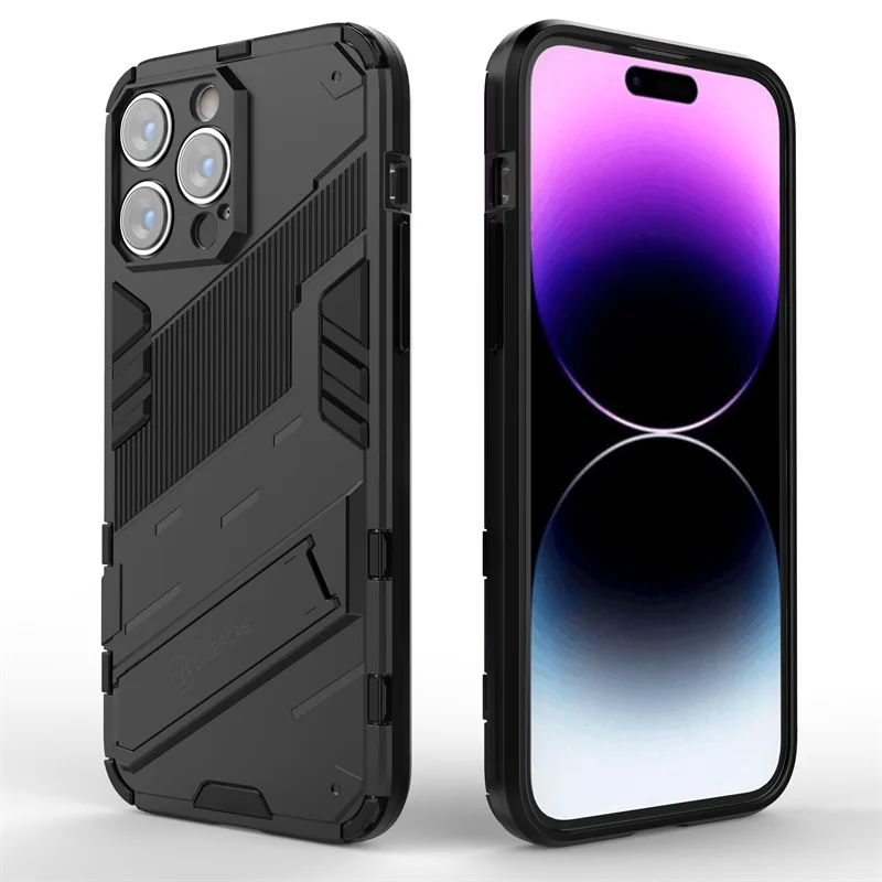Armor Shockproof Holder Stand PC Case for iPhone 14 Series