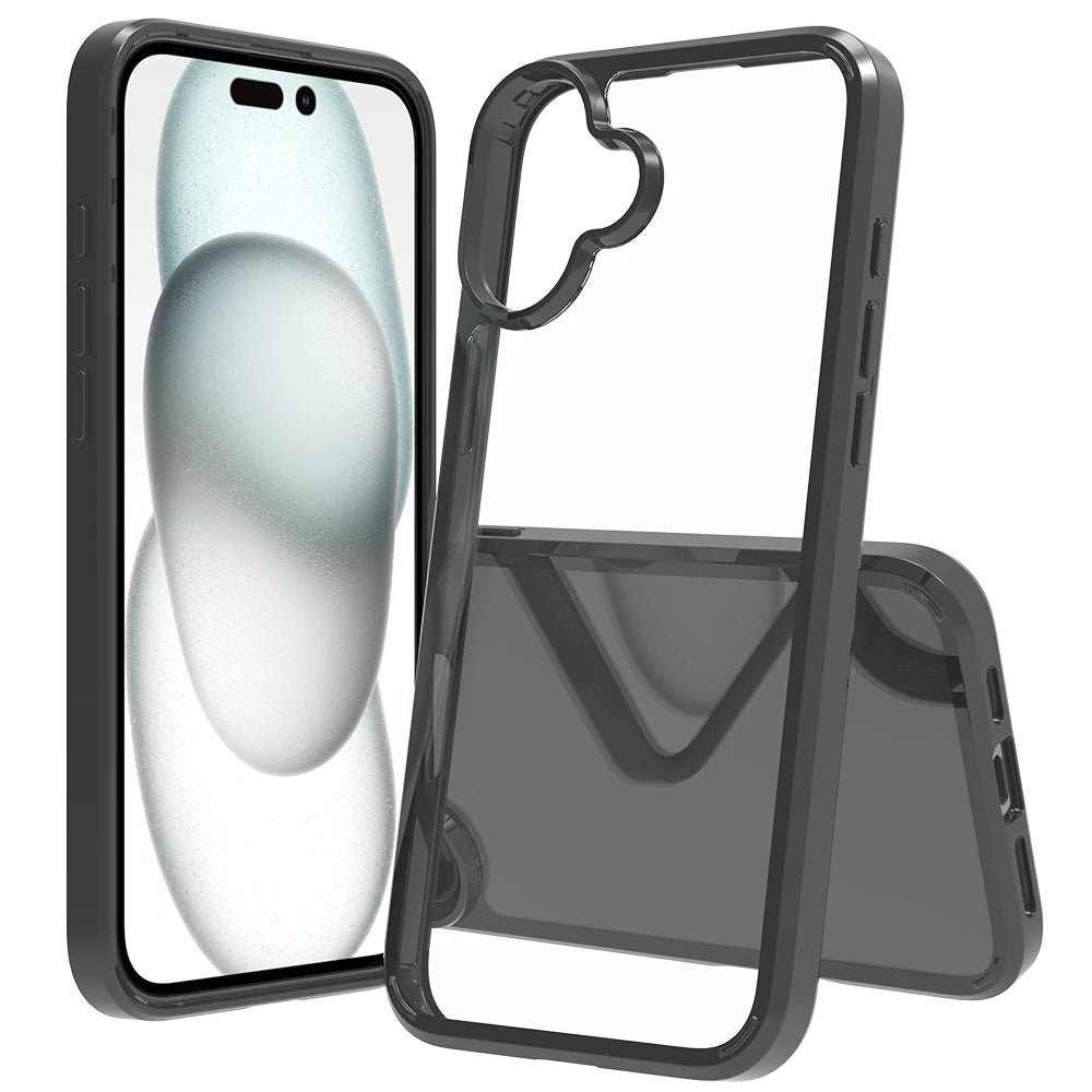 Crystal Clear Anti-Scratch Shockproof iPhone 16 Series Case