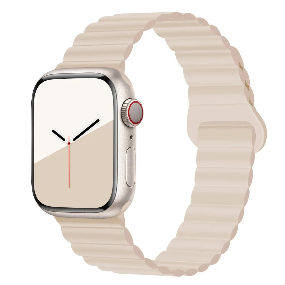 Lightweight Silicone Magnetic Band for Apple Watch